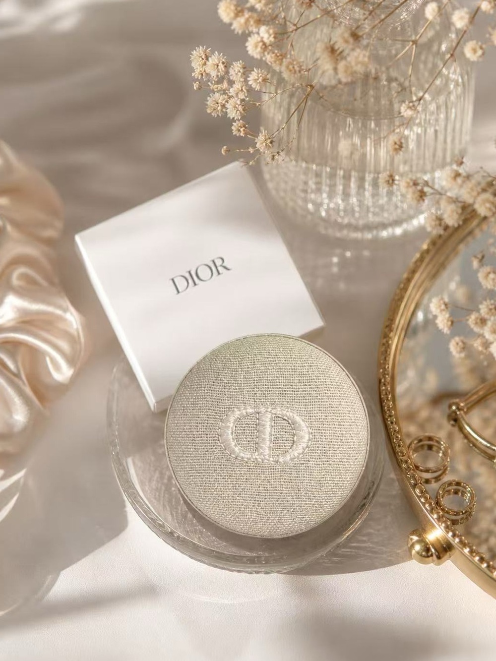 Dior beauty beige cosmetic mirror